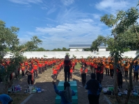 Senam dan Sarapan Bersama SMP Negeri 1 Kragan
