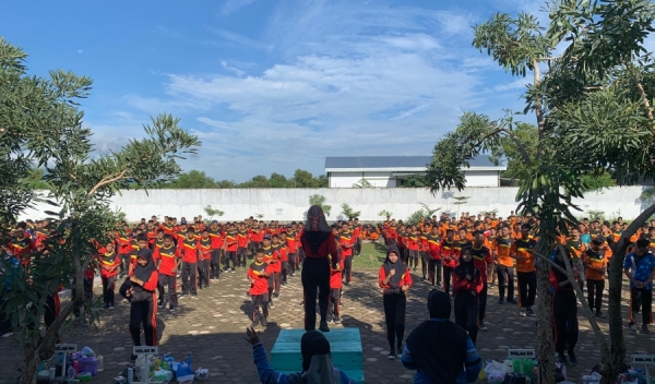 Senam dan Sarapan Bersama SMP Negeri 1 Kragan